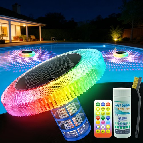 Solar pool ionizer with led - solar,