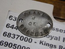 WW2 relic dogtag identity disc