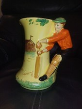 A Lovely Vintage Burleigh Ware CRICKETER jug Collectors Over 100  Delivery Poss