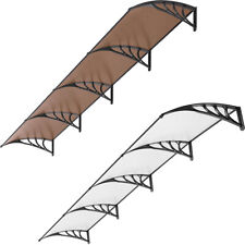Window Door Awning Canopy UV Rain Cover 40" x 160" Polycarbonate Patio Sun Shade