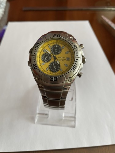 Mans pulsar chronograph yellow - mans,