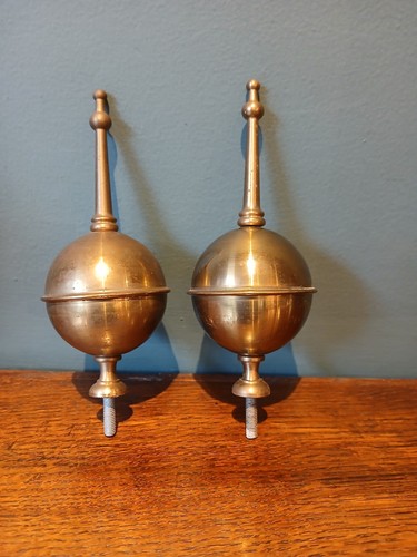 Vintage pair large brass - pair,