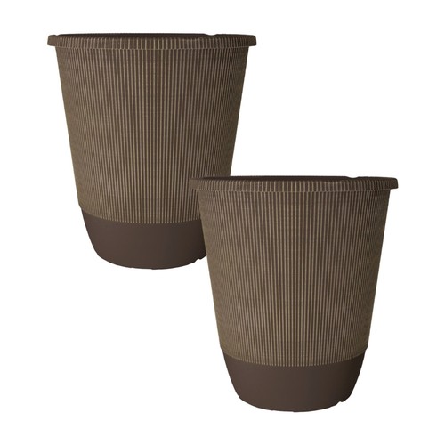 2pc round maple plastic - plastic, plant