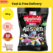 Maynards Bassetts Liquorice Allsorts Sweets Bag, Assorted Liquorice 165g