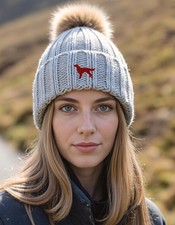 Irish Red Setter Owner Clothing Gifts, Faux Fur Pom Pom Super Soft Chunky Knit