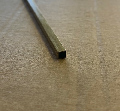 Square brass tube sizes - square,