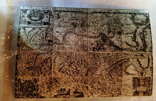 Antique ordnance map picture - antique,