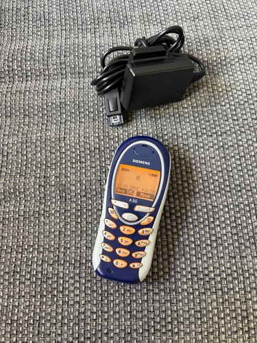 Siemens a50 blue mobile - siemens, phone