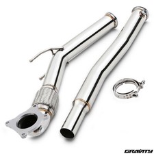 STAINLESS EXHAUST 3"DECAT DOWNPIPE FOR VW VOLKSWAGEN GOLF GTI MK5 MK6 2.0 05-12
