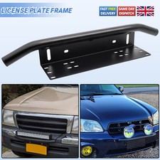 Car License Plate Frame Number Plate Bull Bar Bumper Mount Bracket LED Light UK