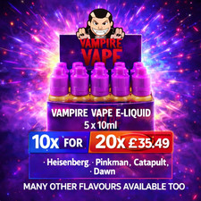 VAMPIRE VAPE E-LIQUID 5 x