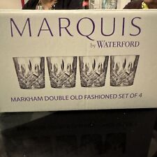 Waterford Marquis Markham Double Old Fashioned Set of 4 Whisky Glasses