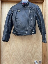 Vintage Women's Lewis Leathers Monza Motorcycle Jacket Size 36