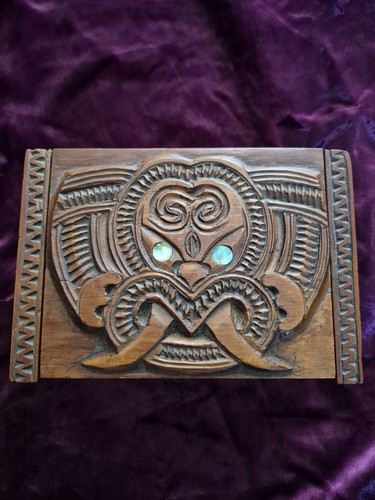 Vintage maori tiki hand carved - maori,