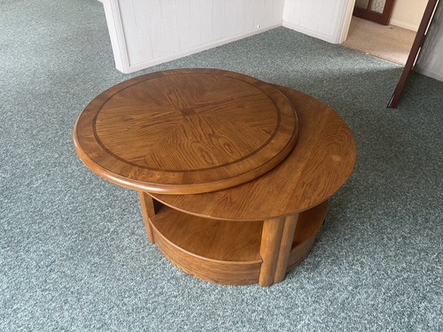 Round coffee table - round,