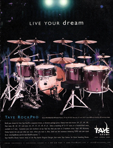 Vtg 2000 taye drums - vtg, magazine