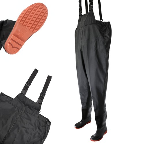 Black pond chest waders - pond,