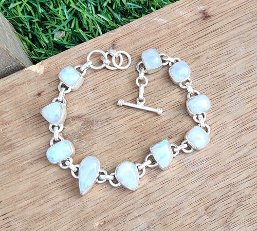 Moonstone gemstone bracelet - moonstone,