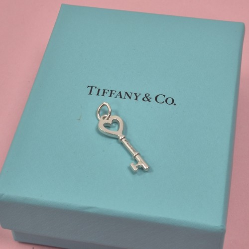 Tiffany silver heart key - tiffany, &