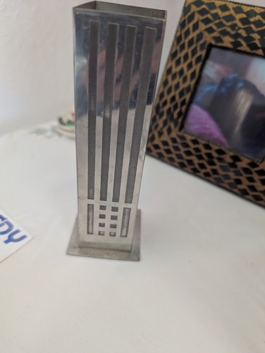 Lovely little pewter vase - little,