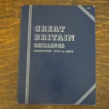 Whitman Coin Folder Elizabeth II One Shilling Coins 1953 to 1966 Complete