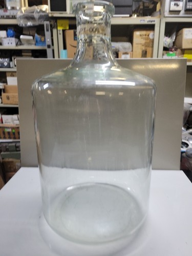 Glass carboy tooled - glass,