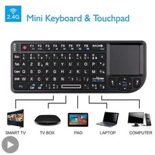 Wireless Rechargeable Backlit Keyboard Touchpad Air Mouse Laptop Compute Desktop