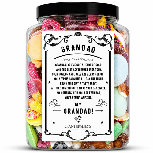 Grandad sweet jar from - grandad's,