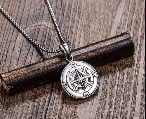 Compass necklace viking - compass,