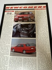 FRAMED Original 1992 Alfa Romeo 155 Q4 Magazine Feature Review Garage Retro