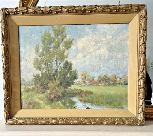 Antique victorian oil - antique, painting