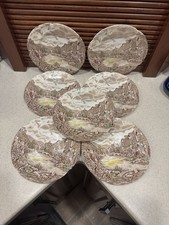 Vintage Johnson Bros Olde English Countryside Bread Plates - Lot of 7