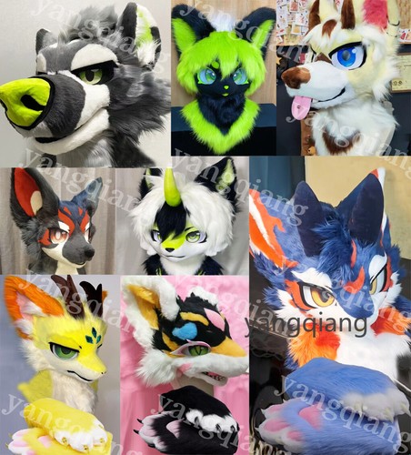 Fursuit long fur husky fox - fursuit,