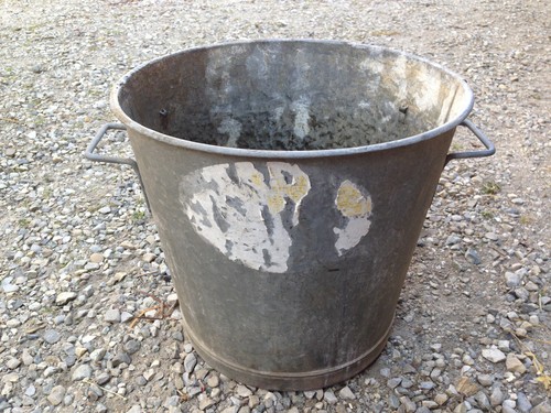 Vintage galvanized zinc metal - galvanized,