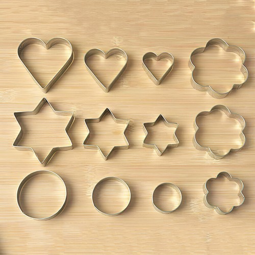 Cookie cutter set stainless - set,