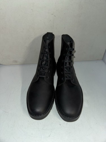 Solovair black greasy leather - black,