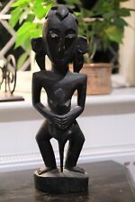 African carved hardwood tribal figure 43cm high