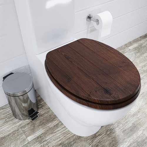 Croydex molvena wooden toilet - croydex,