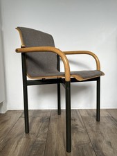 Thonet Chair, Vintage, Stacking Chair, 1968, Beech, Metal, Set of 6, Rare