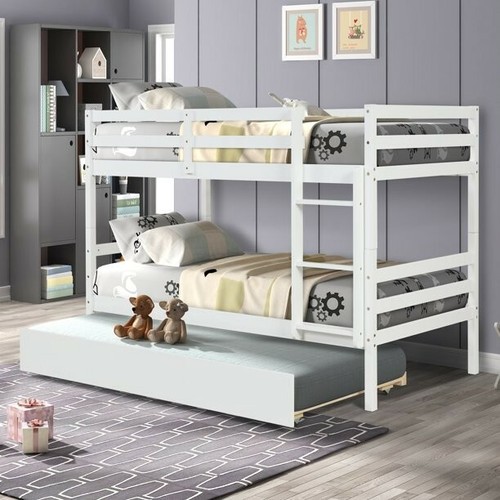 Twin bunk bed with - with,