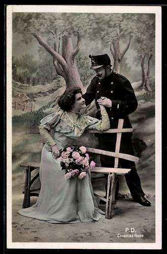 Postcard swiss soldier - postcard,