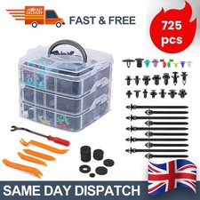 725pcs Car Body Plastic Clips Rivets Retainer Bumper Screws Panel Fastener Kits