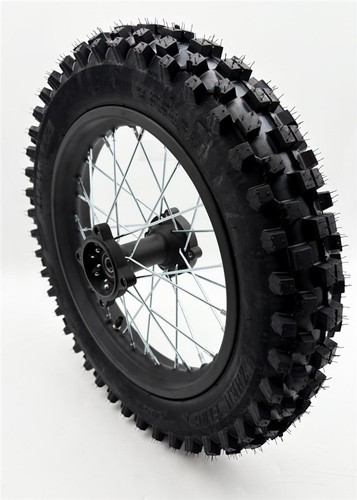 Rear pit bike wheel - 14", steel