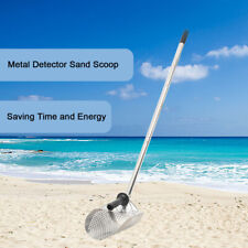 Metal Detector Stainless Steel Sand Scoop Detecting Hunting Scoop w/ Long Handle