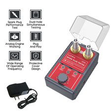 12V Car Spark Plug Tester 2 Hole Diagnostic Ignition Tester Adjustable 0~6000RPM