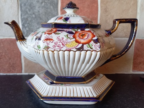 Antique samuel johnson teapot - antique,