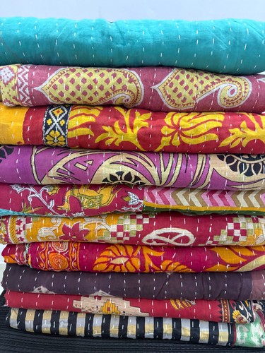 Vintage kantha quilt - kantha,