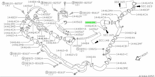 Hose air inlet for nissan - air,