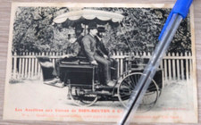 ? Car postcard original DE DION BOUTON quadricycle 1884