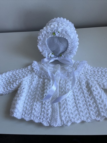 Knitted matinee jacket - knitted,
